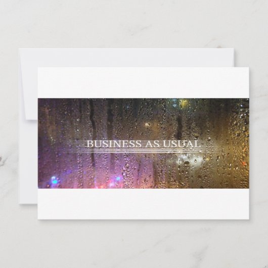 通常通りの業務 招待状 (正面)