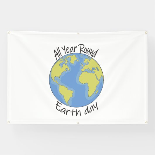通年：地球の日 横断幕 (横)