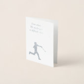 通後を追線カード 箔カード (正面)