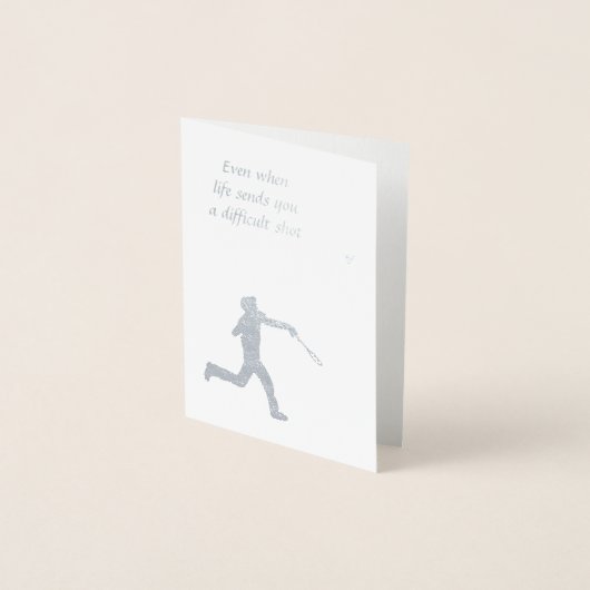 通後を追線カード 箔カード (正面)