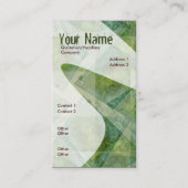 通気性の縦型名刺 名刺 (正面)