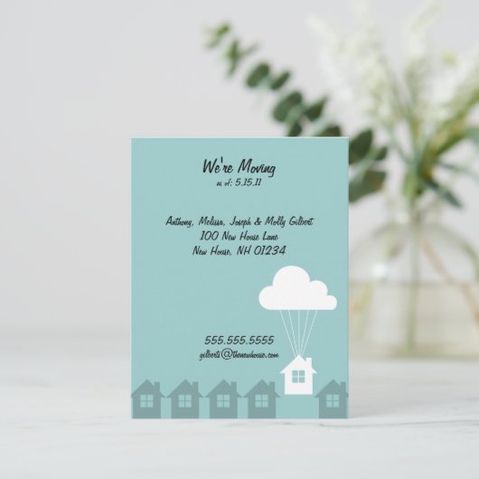 通知カードを移動中 案内状 (スタンド正面)