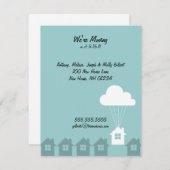 通知カードを移動中 案内状 (正面/裏面)