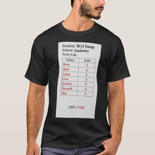 通知表 Tシャツ (正面)