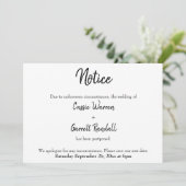 「通知」の発結婚表 招待状 (スタンド正面)