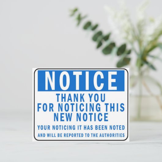 通知 ポストカード (スタンド正面)