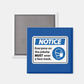 通知|顔マスク マグネット (正面/裏面)
