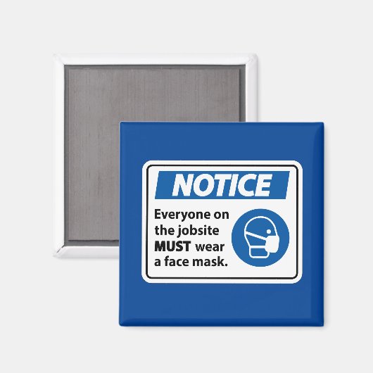 通知|顔マスク マグネット (正面/裏面)