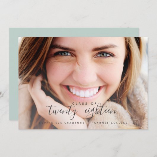 通算年鑑 招待状 (正面/裏面)