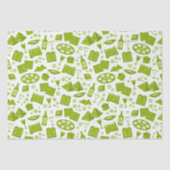 通行人の緑の記号 薄葉紙 (正面)