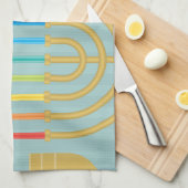 通行人 キッチンタオル (四つ折り)