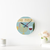 通行人 ラウンド壁時計 (ホーム)