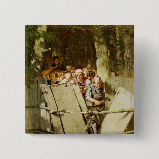 通行権 缶バッジ (正面)