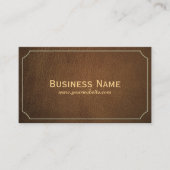 通訳のクラシックによって組み立てられるスタイリッシュな革 名刺 (正面)