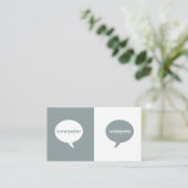 通訳の英語-スペイン語 名刺 (スタンド正面)