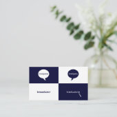 通訳または訳者の英語-スペイン語フェミニン 名刺 (スタンド正面)