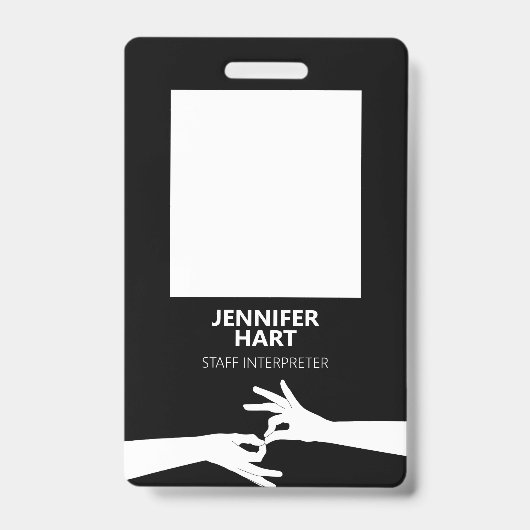 通訳人 バッジ (Front)