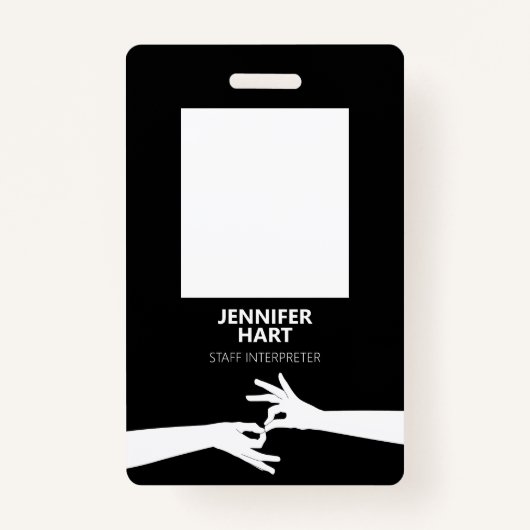 通訳人 バッジ (正面)