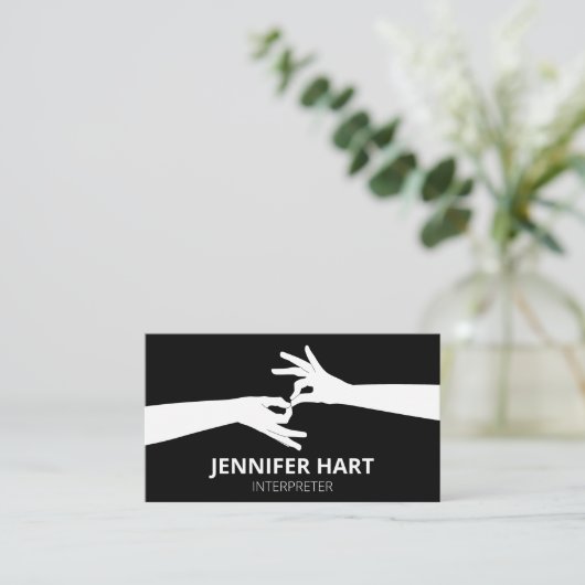 通訳人 名刺 (スタンド正面)