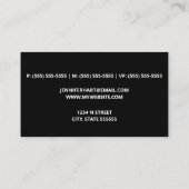 通訳人 名刺 (裏面)