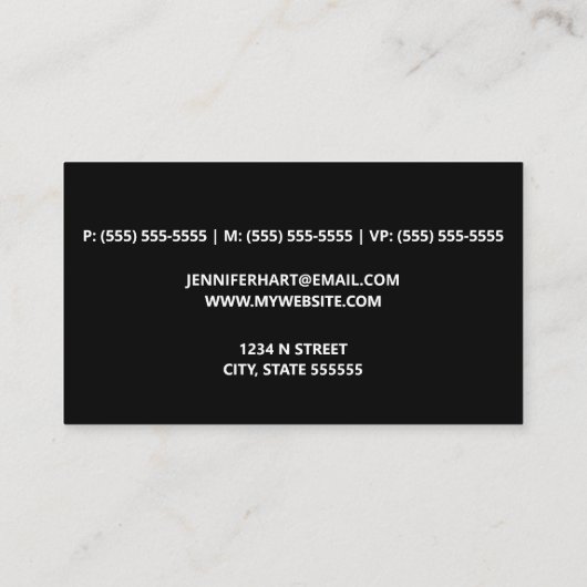 通訳人 名刺 (裏面)