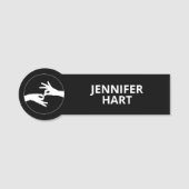 通訳人 名札 (正面)