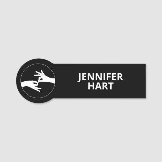 通訳人 名札 (正面)