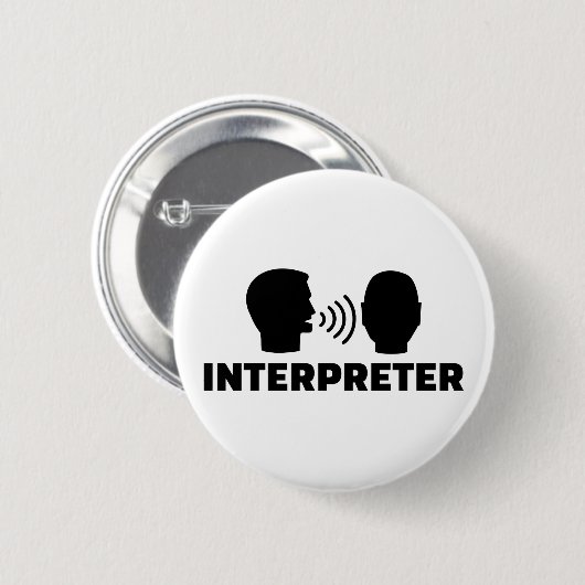 通訳人 缶バッジ (正面&裏面)