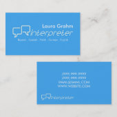 通訳名モダン刺 名刺 (正面/裏面)