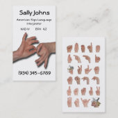 通訳名刺-4 名刺 (正面/裏面)