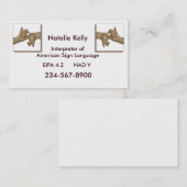 通訳業者名刺–3 名刺 (正面/裏面)