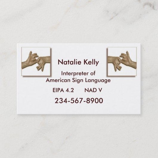 通訳業者名刺–3 名刺 (正面)