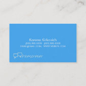 通訳、翻訳者、名刺 名刺 (裏面)