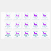 通話または文字988待たない ラベル (シート)