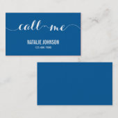 通話カモダンード-青 コーリングカード (正面/裏面)