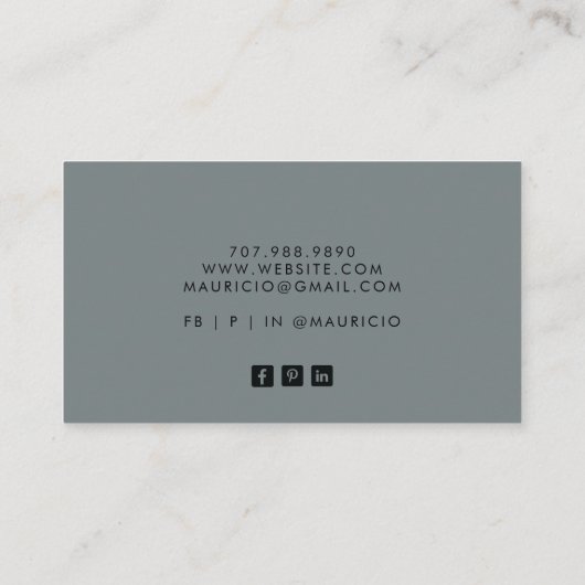 通話モダンカード 名刺 (裏面)