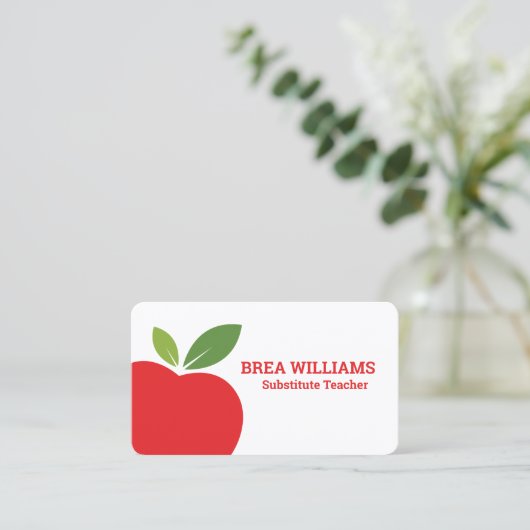 通話時の代替先生 名刺 (スタンド正面)