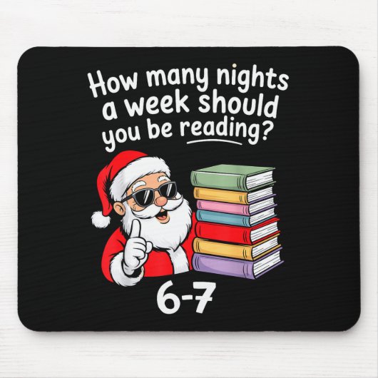 通読何泊67クリスマス6日間S マウスパッド (正面)