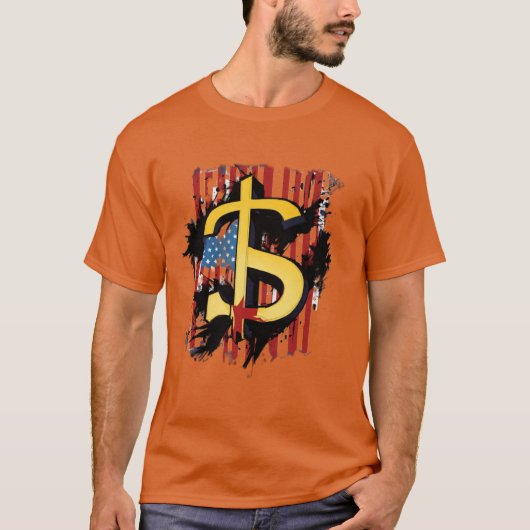 通貨の優雅さ:ドルデザインTシャツ» Tシャツ (正面)
