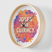 通貨をジョークにする 壁時計 (傾斜)