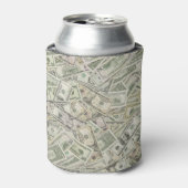 通貨をテーマにしたシンプル、米国デザイン。 缶クーラー (缶正面)