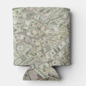 通貨をテーマにしたシンプル、米国デザイン。 缶クーラー (裏面)