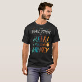通貨Bitcoin通貨の進化 Tシャツ (正面フル)