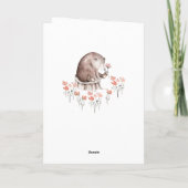 通販シャワー、水彩木地赤ちゃんシャワー カード (裏面)