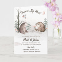 通販シャワー、水彩木地赤ちゃんシャワー