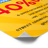 通販割引ショップ ポスター (角)