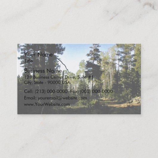 通路が付いている混合された森林 名刺 (正面)