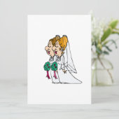 通路の下で歩いている花嫁 招待状 (スタンド正面)