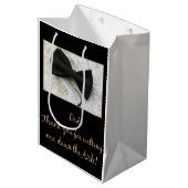 通路の下の歩くことへの私パパの感謝 ミディアムペーパーバッグ (正面アングル)