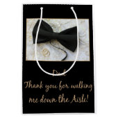 通路の下の歩くことへの私パパの感謝 ミディアムペーパーバッグ (正面)